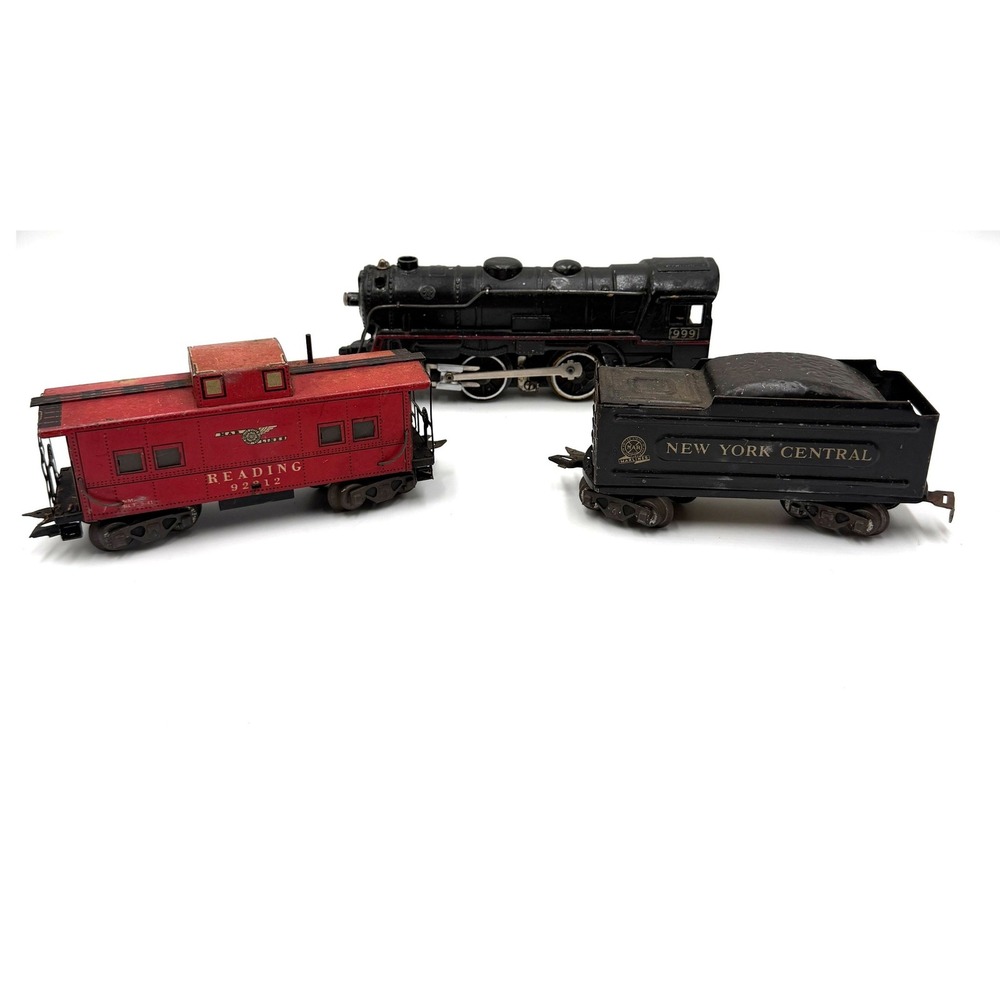 Marx Train Set O Scale Black Red 1940s-1950s UNTESTED